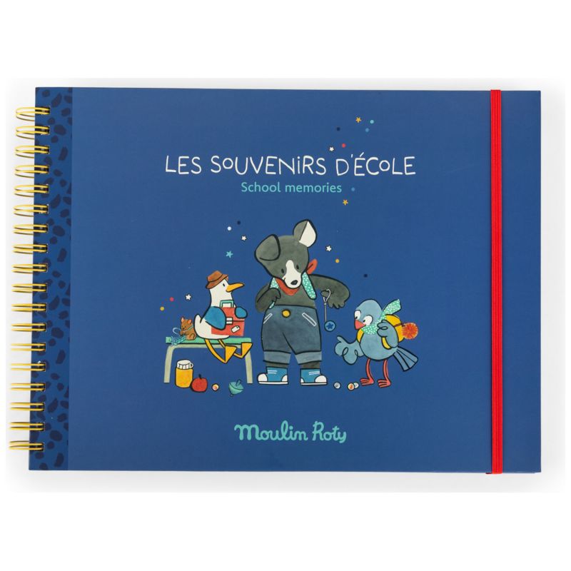 Image d'ambiance de présentation du produit Album souvenirs d'école Puce & Pilou (36 pages) - Moulin Roty